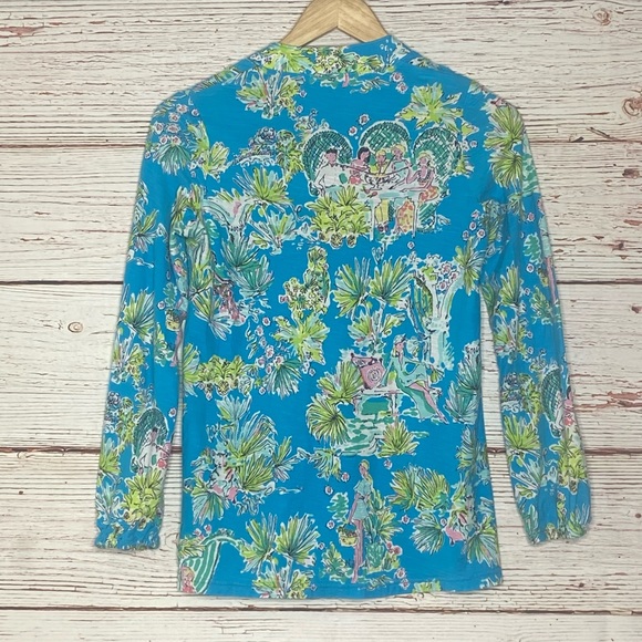 Lilly Pulitzer Joycee Top in Jungle Glam Toile Sz XS - Picture 6 of 12